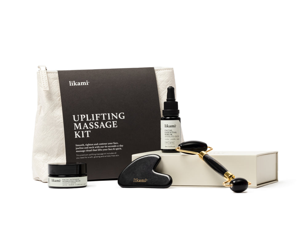 UPLIFTING MASSAGE KIT - Jaderoller en Gua Sha steen pakket - Likami